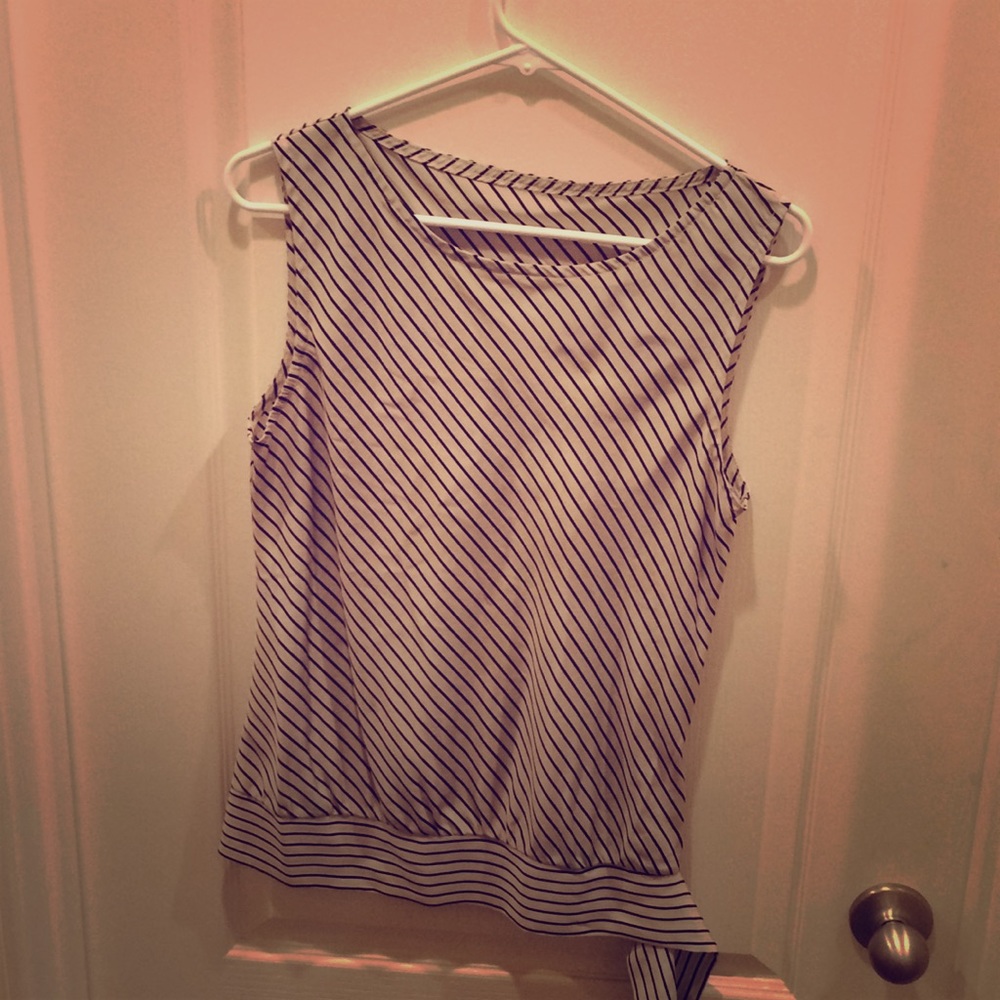Cute cross stripe tank top